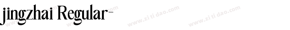 jingzhai Regular字体转换